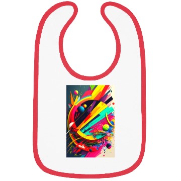 Discover Colorful Abstract Poster Bibs