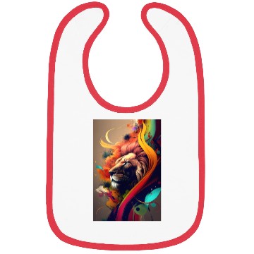 Discover Lion Head Abstract Bibs