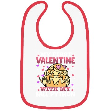 Discover My First Valentine With My Ball Python Animal Bibs