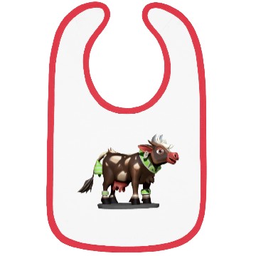 Discover Dark Brown Cow Bibs
