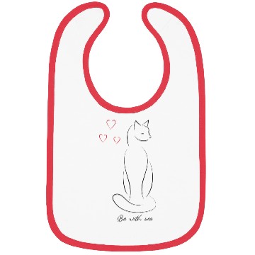 Discover Cat in love Bibs