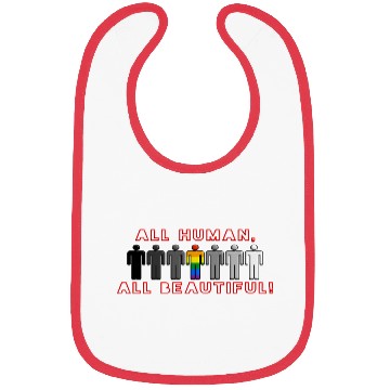 Discover All Human All Beautiful Bibs