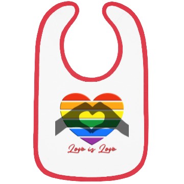Discover Love is Love Bibs