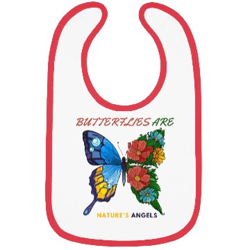 Discover BUTTERFLIES ARE NATURES ANGELS Bibs