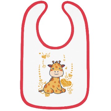 Discover Sweet baby giraffe Bibs