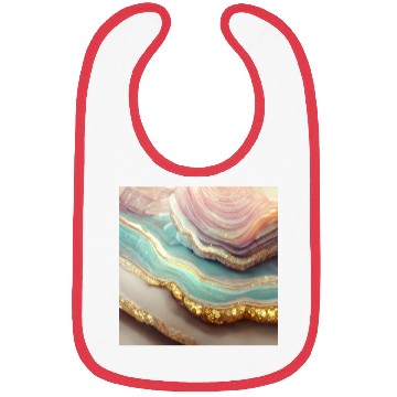 Discover Pastel Agate Geode Stone Bibs