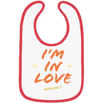 Discover I m in love with you Valentine's day Bibs