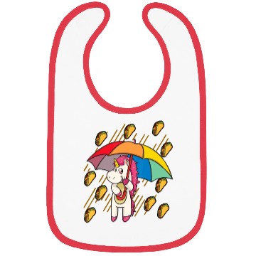 Discover Raining Tacos Unicorn Lover Umbrella Cinco de Mayo Bibs