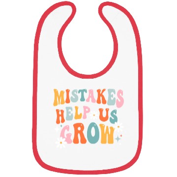 Discover Groovy Growth Mindset Positive Retro Teacher Back Bibs