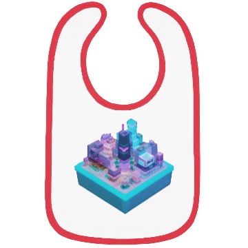 Discover Isometric Modern City Cube Bibs