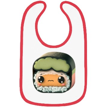 Discover Cute Realistic Sushi Roll Bibs