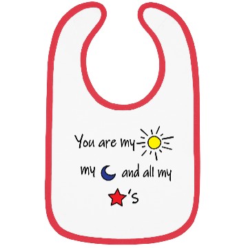 Discover Sun Moon and Stars Bibs