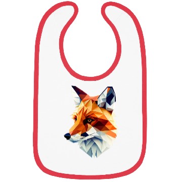 Discover Fox Polygon Wild Animal Lover Wildlife Zookeeper Bibs