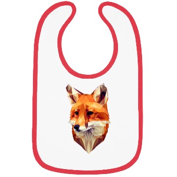 Discover Fox Polygon Wild Animal Lover Wildlife Zookeeper Bibs