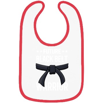 Discover Future Black Belt Warrior Martial Arts MMA Belts Bibs