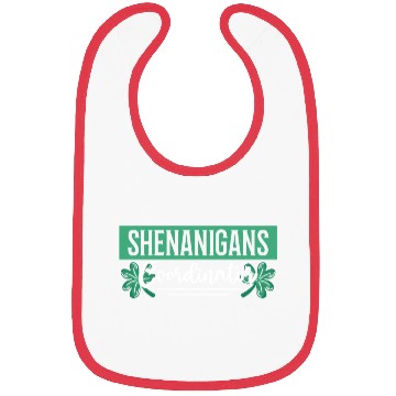 Discover Shenanigans Coordinator Funny St Patricks Day Bibs