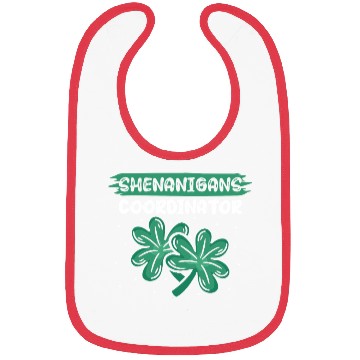 Discover Shenanigans Coordinator Funny St Patricks Day Bibs