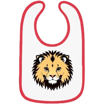 Discover Royal Cartoon Lion - King of the Jungle 22 Bibs