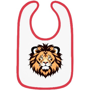 Discover Royal Cartoon Lion - King of the Jungle 11 Bibs