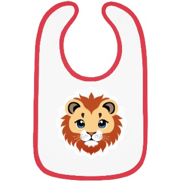 Discover Royal Cartoon Lion - King of the Jungle 19 Bibs