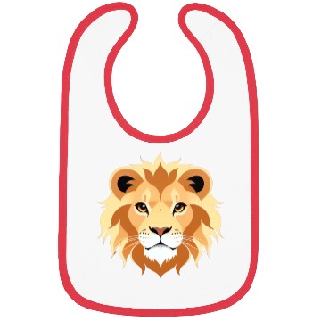 Discover Royal Cartoon Lion - King of the Jungle 1 Bibs