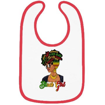 Discover Juneteenth Independence Day Black Girl Bibs