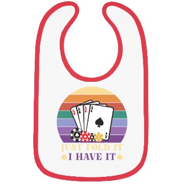 Discover Poker Casino Poker Player Gambling Roulette Gift Bibs
