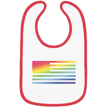 Discover Stars And Stripes / Rainbow Flag (America) Bibs