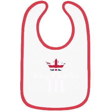 Discover British Crown King Charles III UK Royalty Bibs