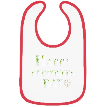 Discover Happy St. Patrick’s Day, white text Bibs