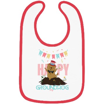 Discover Happy Groundhog Day Bibs