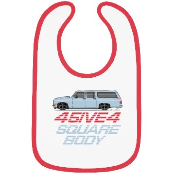 Discover square Light Blue Bibs