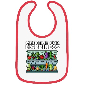 Discover Medicine For Happiness Vegetable Dose Daily Bibs