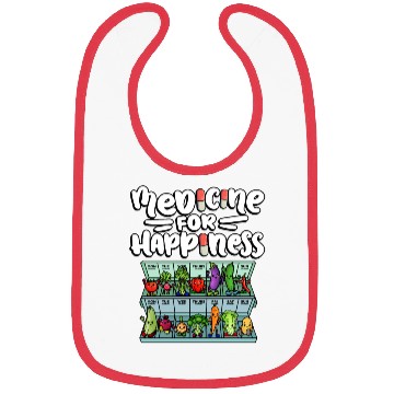 Discover Medicine For Happiness Vegetable Dose Daily Bibs