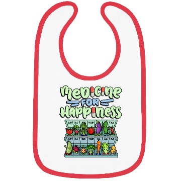 Discover Medicine For Happiness Vegetable Dose Daily Bibs