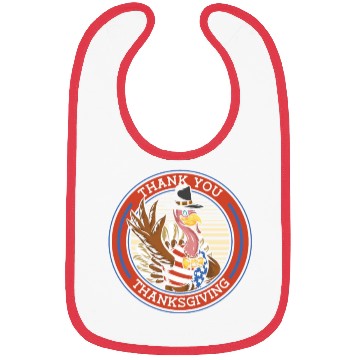 Discover Thanksgiving Us Flag Bibs