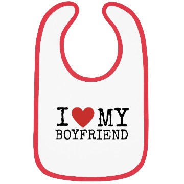 Discover I Love My Boyfriend Bibs