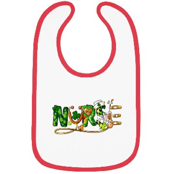 Discover Scrub Top One Lucky Nurse St Patricks Day Bibs