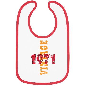 Discover Awesome Since 1971 Birthday Bibs