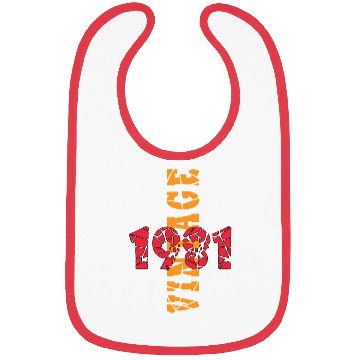 Discover Retro Birthday Year Vintage 1981 Bibs