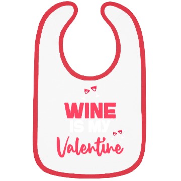 Discover wine is my valentines Bibs