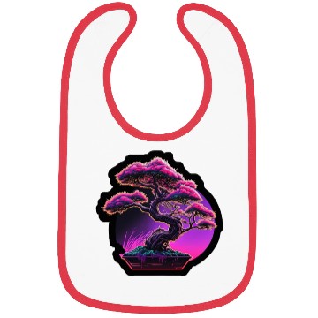 Discover Synthwave Bonsai Tree Bibs