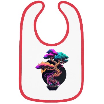 Discover Synthwave Bonsai Tree Bibs