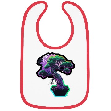 Discover Synthwave Bonsai Tree Bibs