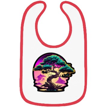 Discover Synthwave Bonsai Tree Bibs