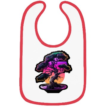 Discover Synthwave Bonsai Tree Bibs