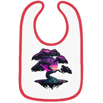 Discover Synthwave Bonsai Tree Bibs