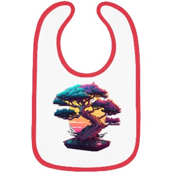Discover Synthwave Bonsai Tree Bibs