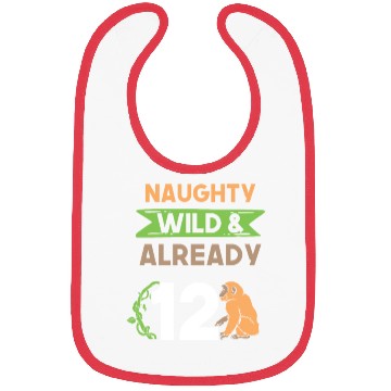 Discover Gift 12 years birthday girl boy Ape Monkey Bibs
