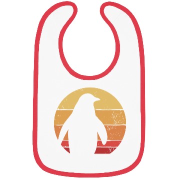 Discover Retro Penguin Silhouette Bibs